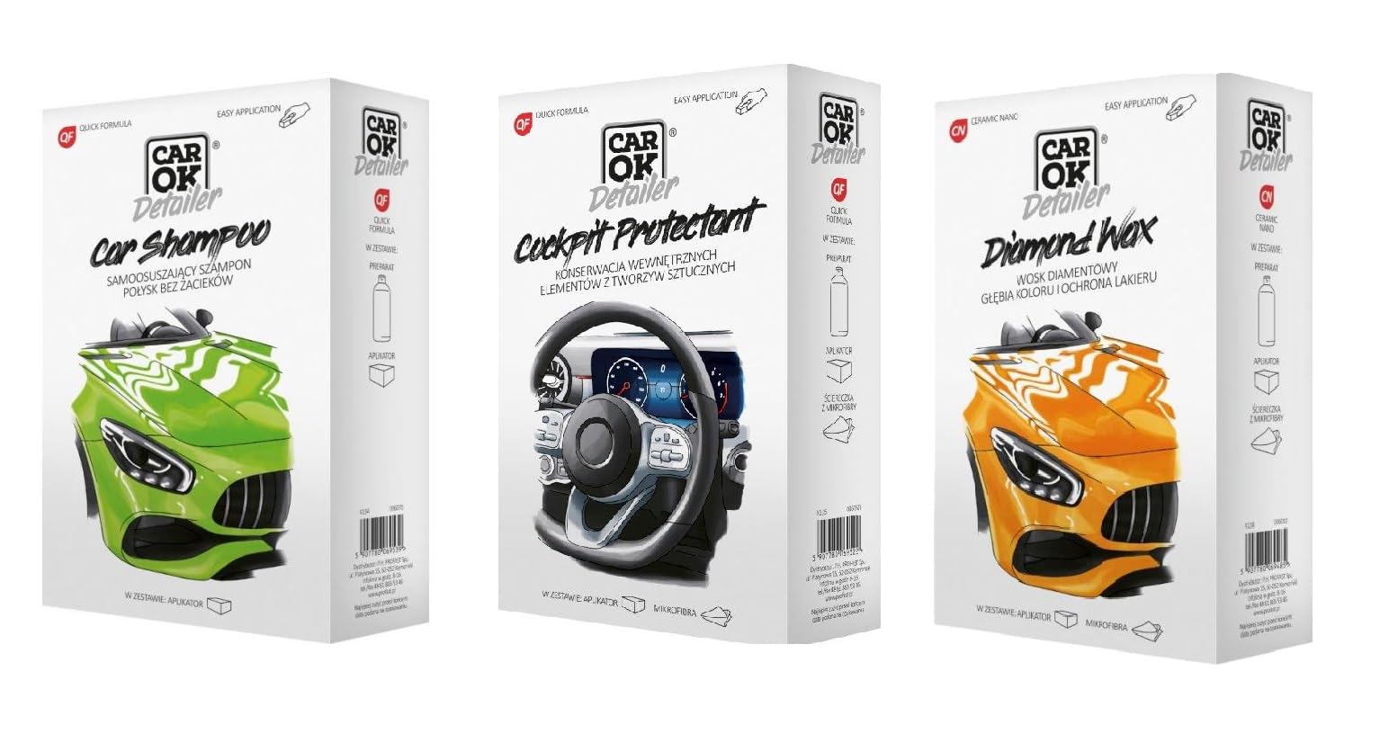 Car Essentials Diamond Wax, Car Shampoo, Cockpit Protectant Dashboard Cleaner, Car Interior Restorer (Diamond Wax)