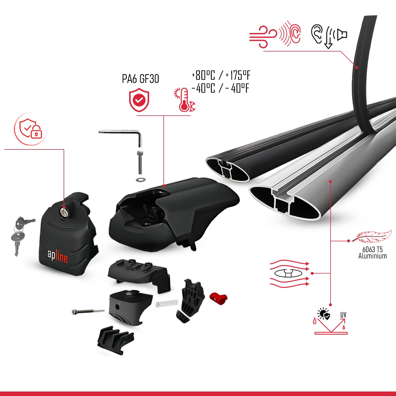 Compatible con Toyota Proace City Verso 2023-2026 Modelo Ace-2 Barra de Techo Auto Portaequipajes Barras Transversales Gris Aluminio 2 Barras