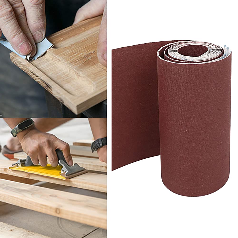 Papier ścierny, rolki papieru ściernego Materiały ścierne Rolka taśmy szlifierskiej bębnowej do obróbki drewna(100 Grit 10 meter)