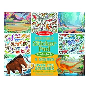 Misc. Reusable Sticker Pad - Prehistoric Book