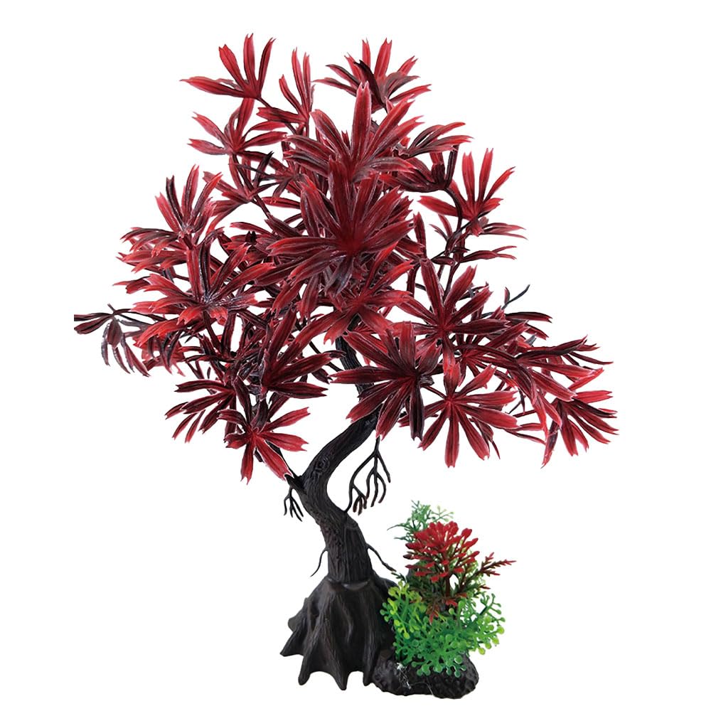 Swell Uk Red Swell Palm Tree Artificial Plant Aquarium Décor