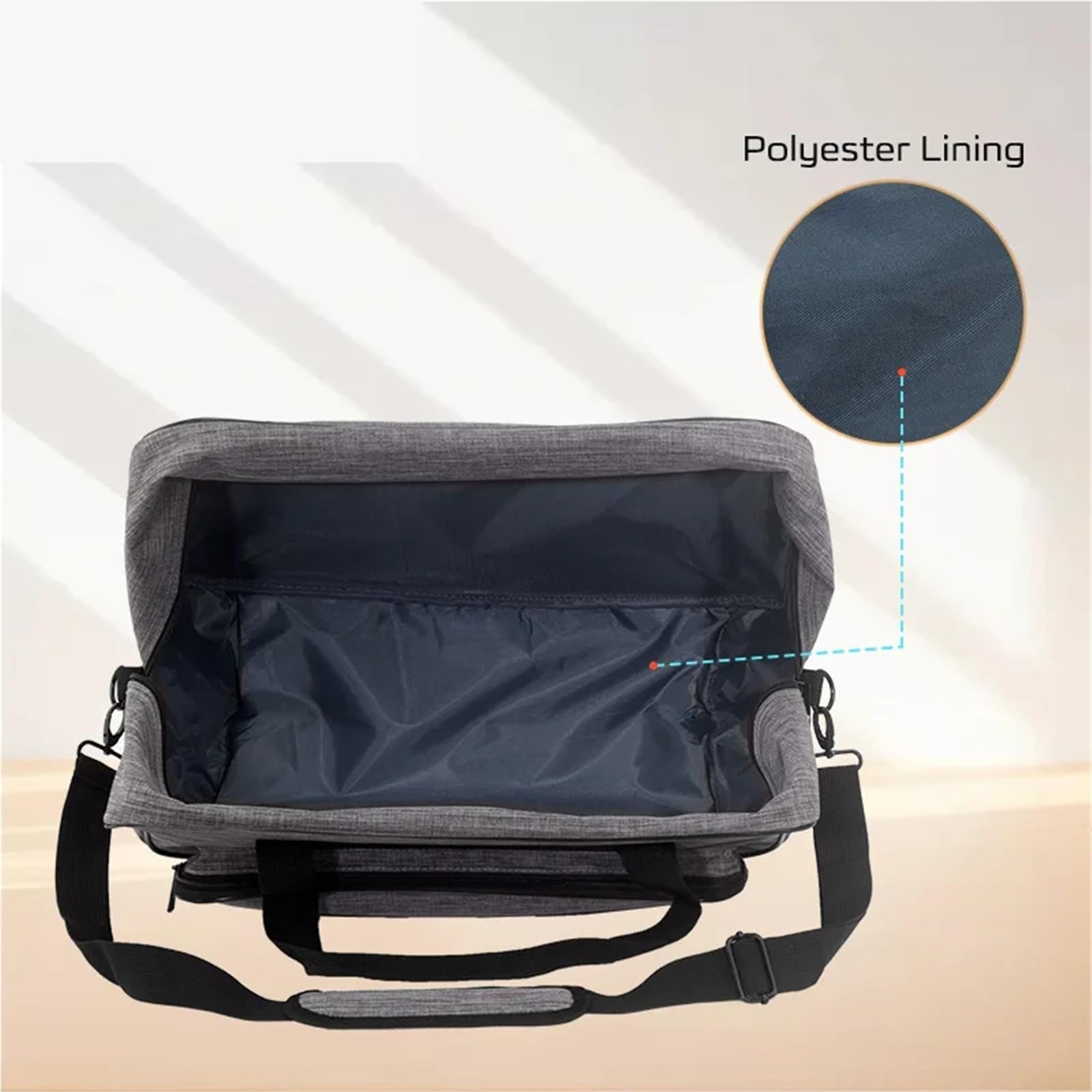 Bolsa de Transporte for máquina Coser portátil, Funda Protectora a Prueba Polvo con Bolsillos for Guardar Hilos(Black)