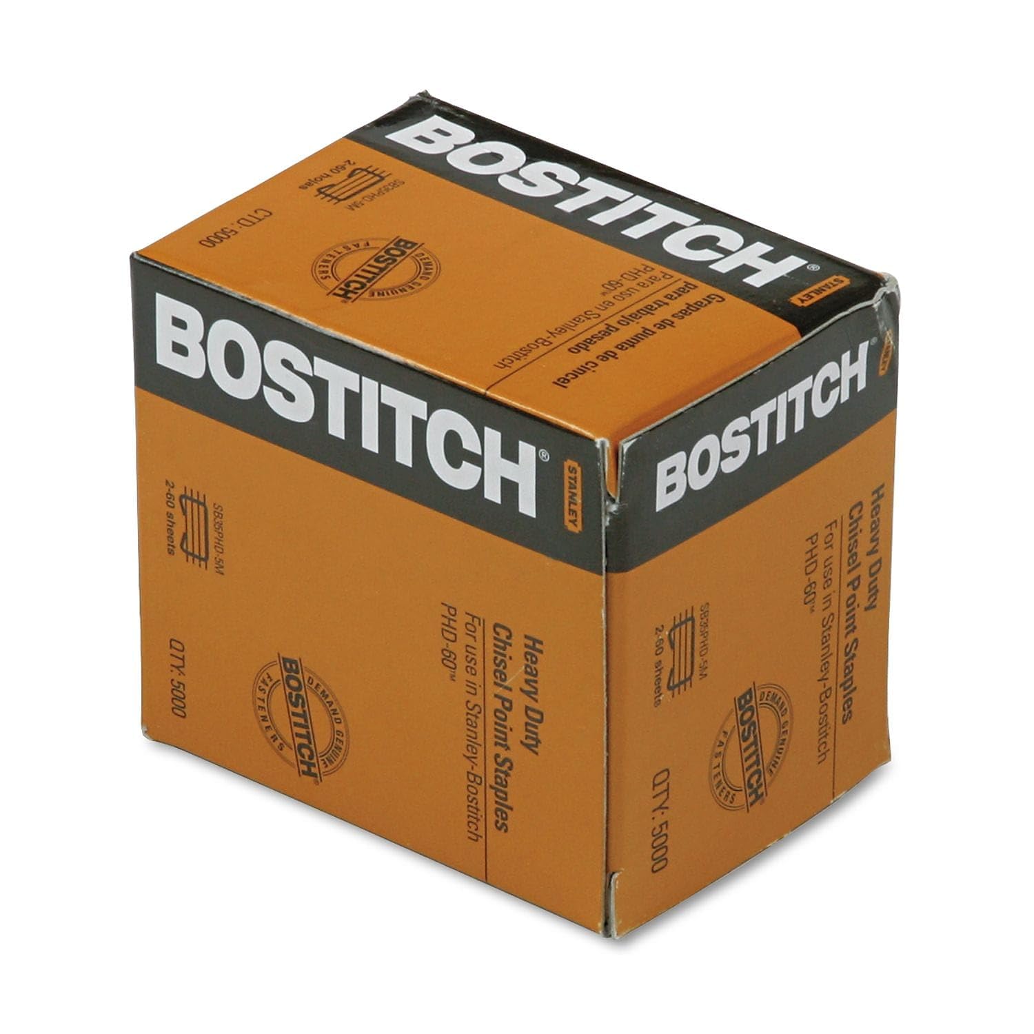 Bostitch Stanley Premium Quality Heavy Duty Staples for PHD-60 Stapler, 5,000 Count Box (SB35PHD-5M)