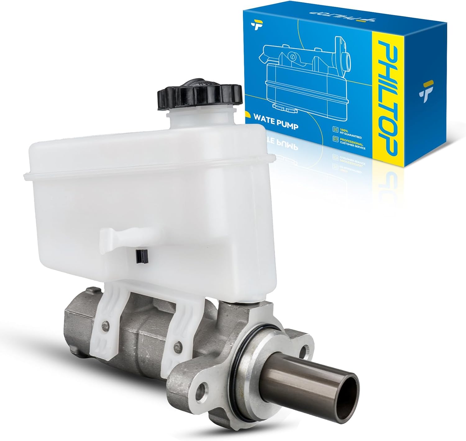 PHILTOP Brake Master Cylinder Assembly with Reversior Replacement for Jeep Liberty 2008-2011, Dodge Nitro 2007-2011, High Performance Aluminum Alloy Replacement Part, Direct Fit OEM Spec