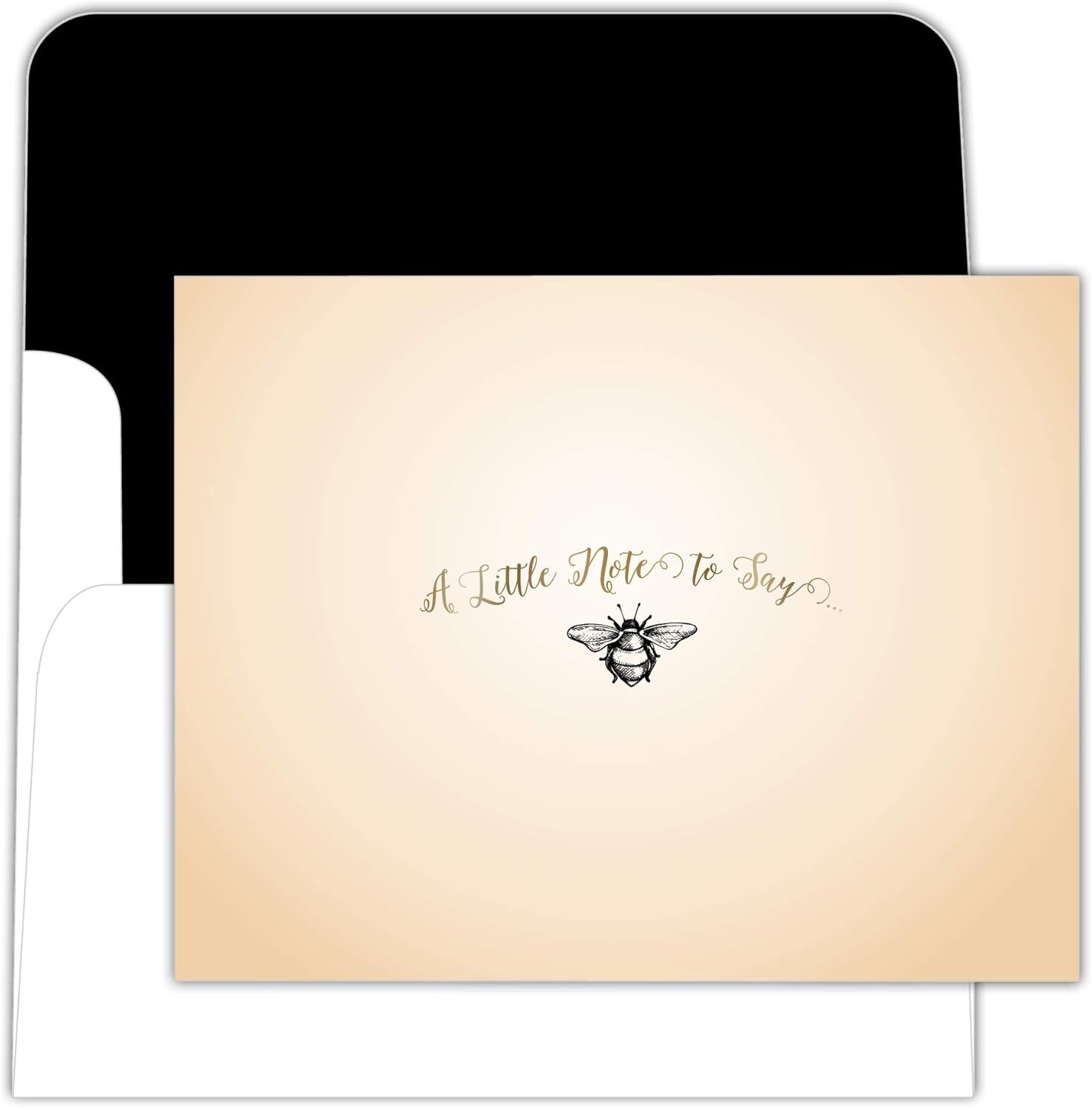 HighStreet Crown Point Graphics Bee Just A Note 15 Boxed Blank Inside Greeting Cards for All Occasions, Premium Paper Notecards