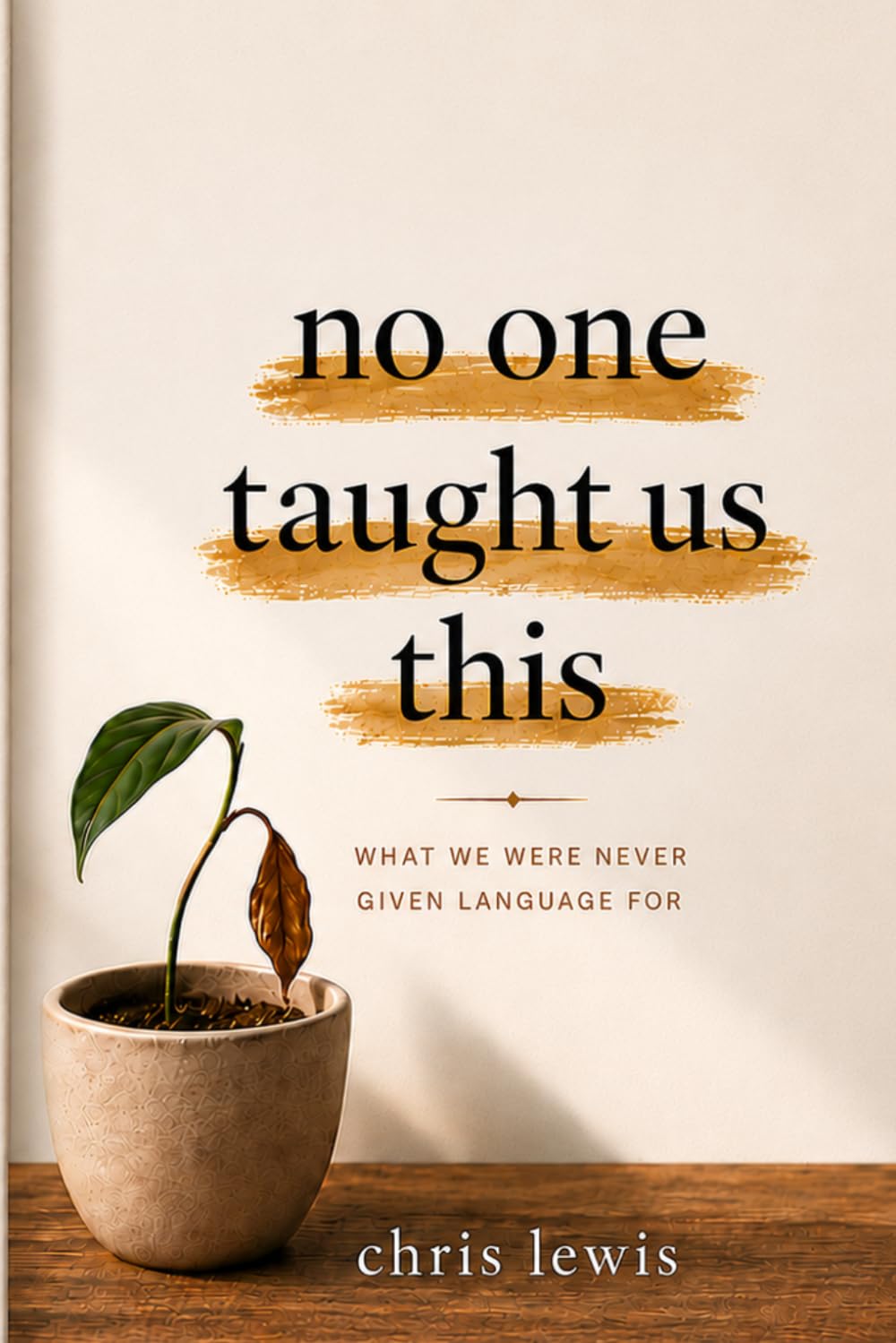 No One Taught Us This: What We Were Never Given Language For