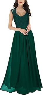 Women's Casual Deep- V Neck Sleeveless Vintage Wedding Maxi Dress - coolthings.us
