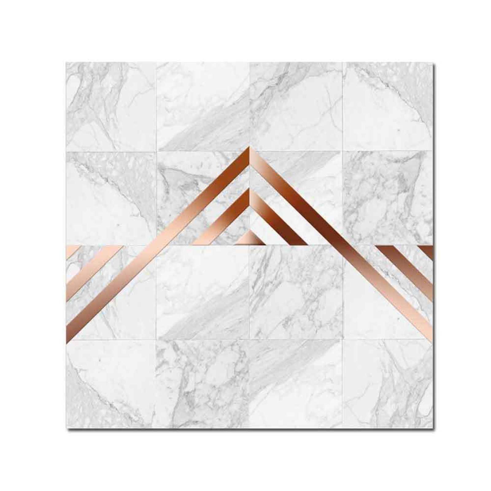 Piastrelle Adesive Cucina Bianco Marrone Triangolo Linea Pavimento pvc Adesivo Mobili Decorazioni Piastrelle Adesive Bagno Impermeabile Resistenza all'olio Mattonelle Adesive