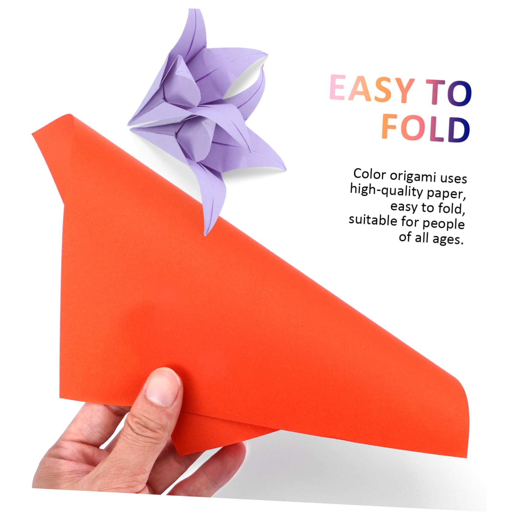 Papel de Origami de Colores Mixtos 200 Piezas Cuadradas