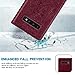 ZZXX for Samsung Galaxy S10 Wallet Case with [RFID Blocking] Card Slot Stand Strong Magnetic Leather Flip Fold Protective Phone Case for Samsung Galaxy S10 Case Wallet(Wine Red-6.1 inch)