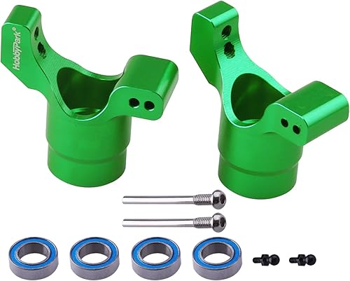 Miniatura 4 de Hobbypark - Portadores de eje trasero de aluminio para Traxxas 118 LaTrax Teton Desert Prerunner Rally, reemplazar piezas 7552X (verde)