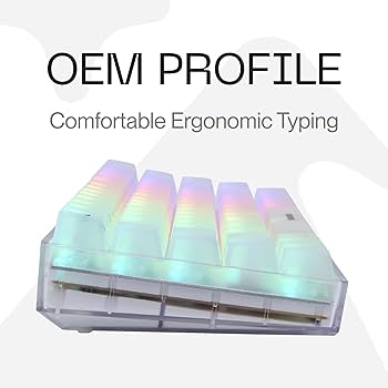キーボード Higround Crystal Opal Basecamp 65 Higround Basecamp 65 Keyboard - OPAL (Silent Glacier Switch)