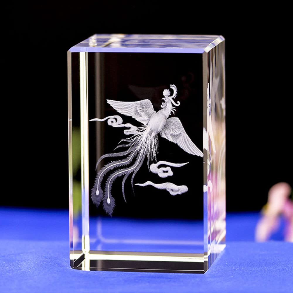 Figuras de cristal tallado en 3D, elegantes adornos de decoración de escritorio para cumpleaños y ocasiones especiales