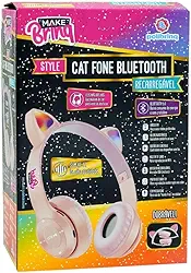Polibrinq, Fone de Ouvido Bluetooth MakeBrinq Cat com LED e Microfone