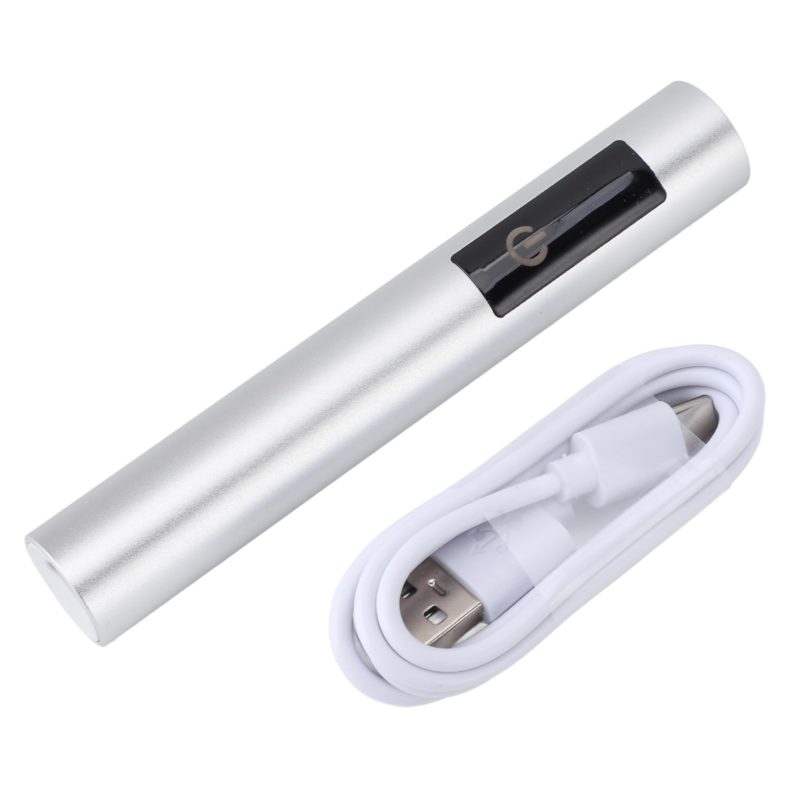 Tomotato 3W Mini Portable UV Lamp, Portable Fast Curing Handheld Gel Light USB Rechargeable Cordless Nail Dryer for Gel Nails (Silver)