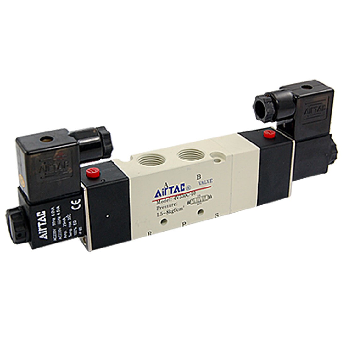 Électrovanne 5/2 voies double air AC 220V à basse consommation 9mA pour vérin
