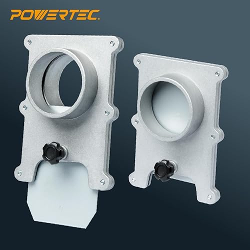 Miniatura 5 de POWERTEC 70134V - Puerta de explosión de 2-12 pulgadas para colector de polvo, accesorios de recolección de polvo, 1 paquete