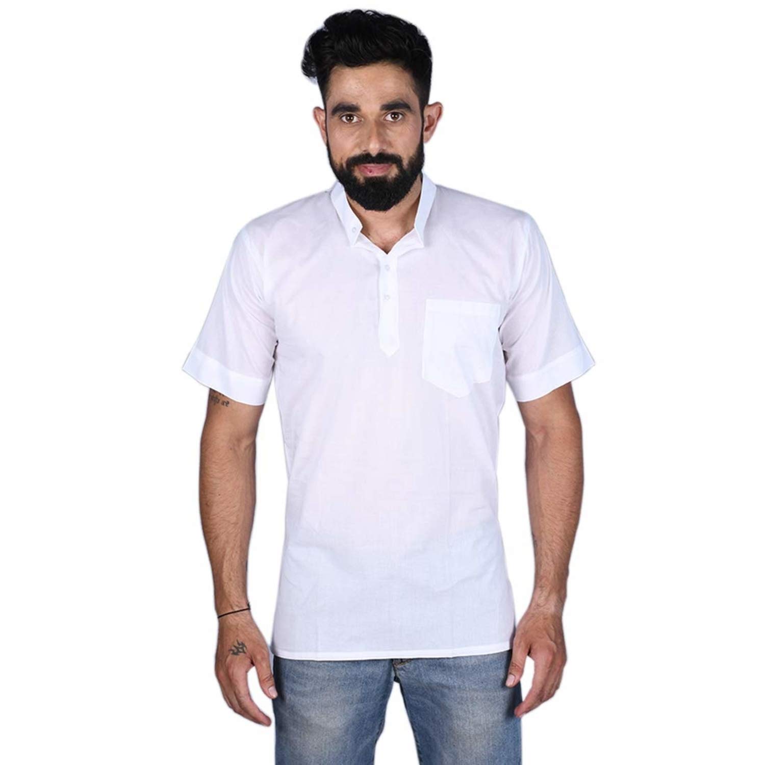 himashu handlooms Men's Cotton Regular Kurta-picture-54