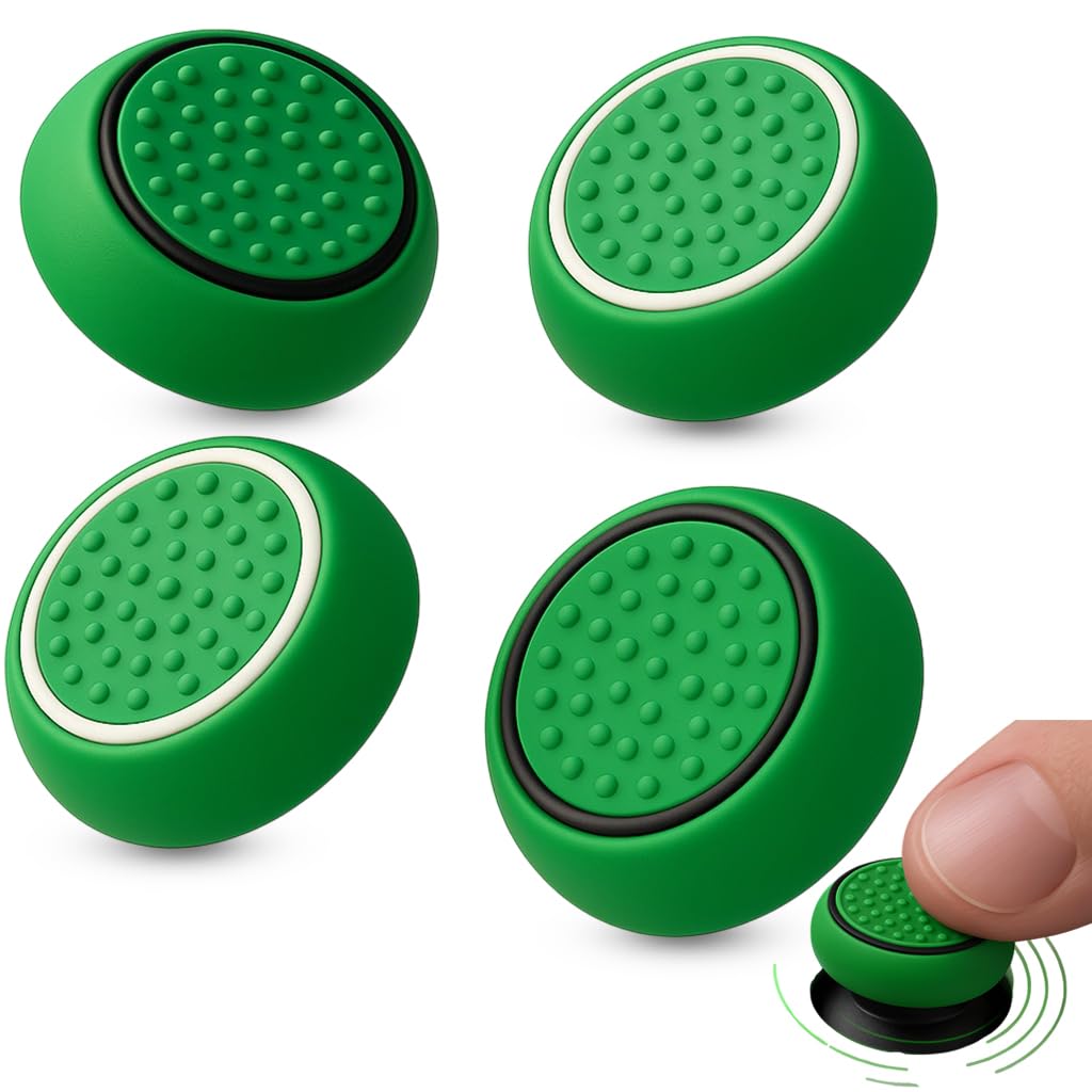 MatoSan 4 Thumbstick Grip Caps Universal Silicone Controller Covers Enhanced Grip Precision Protection Joystick Accessories for All Modern
