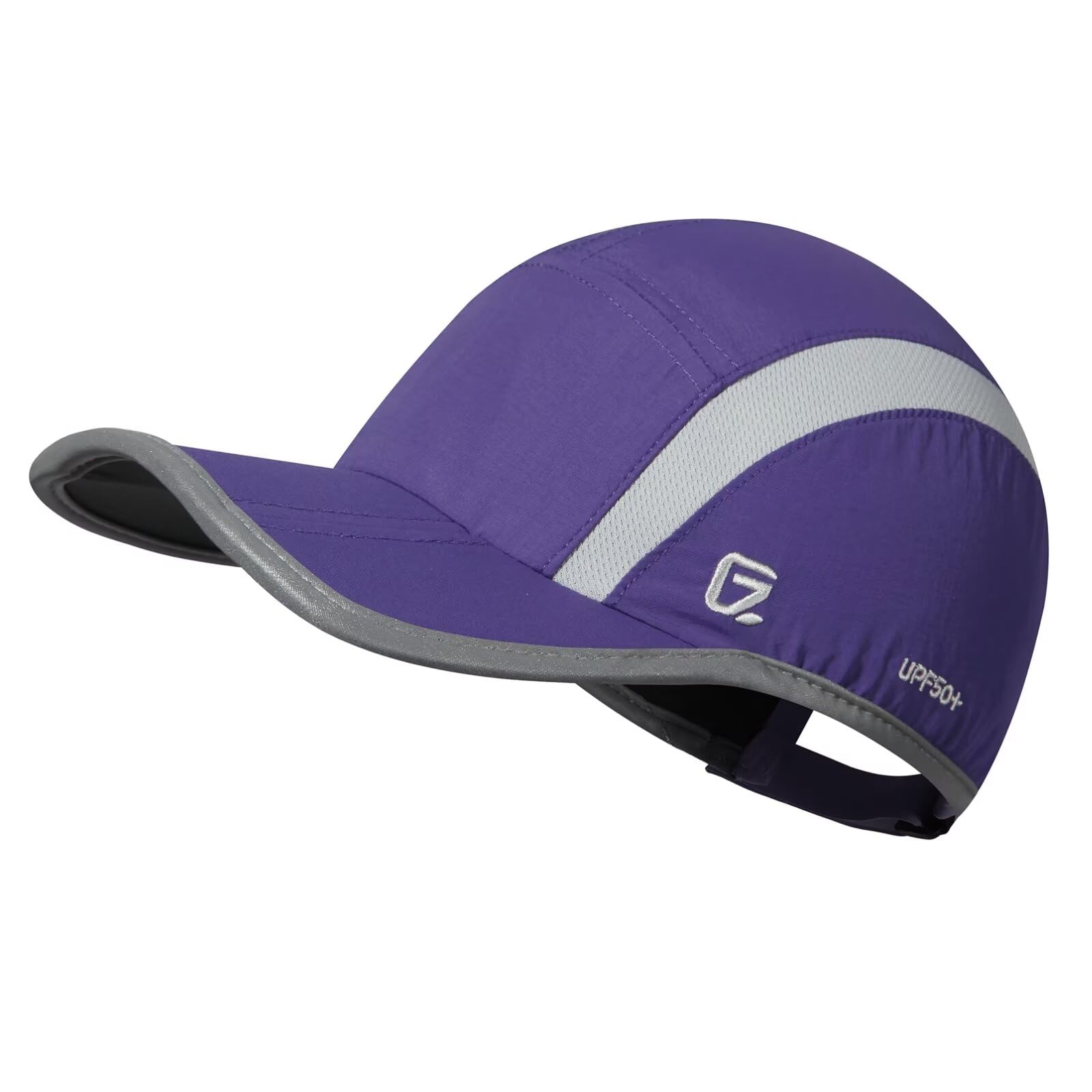 GADIEMKENSD UPF50+ Folding Outdoor Hat Unstructured Reflective Design Breathable Soft Sport Cap for Outdoor Sport — view 17