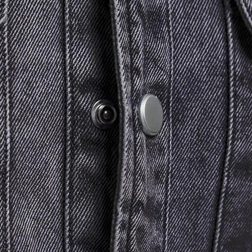 Chaqueta denim ligera para hombre manga larga miniatura 4