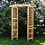 All Things Cedar GA87 Garden Arbor | Handcrafted Wooden Trellis for Climbing Plants Outdoor | Cedar Wedding Arches for Ceremony | Easy Assembly, Weather Resistant 60x25x86