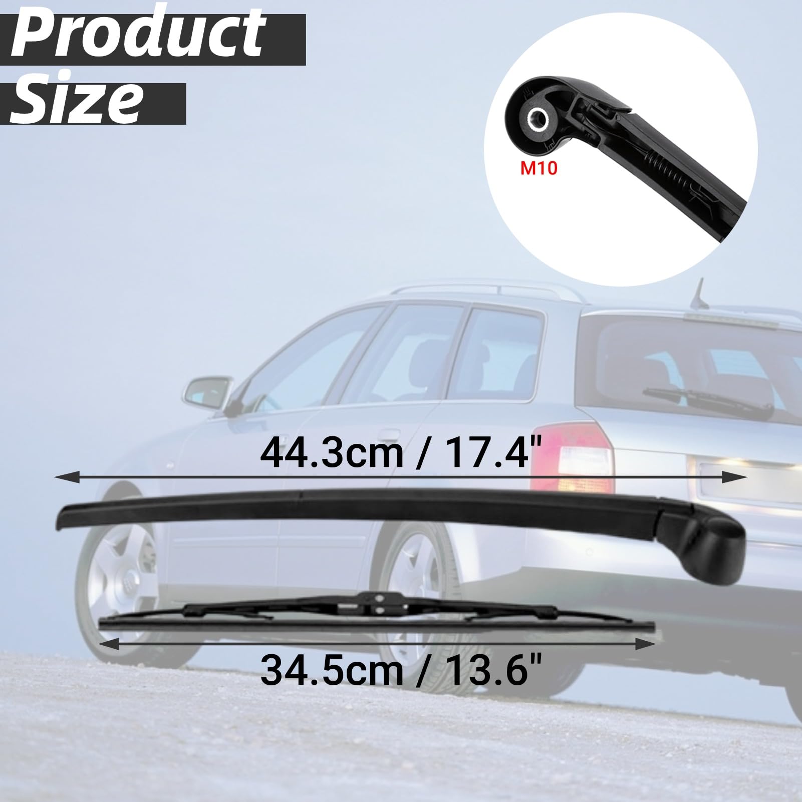 YOU.S Spazzole Tergicristallo Posteriore Per SEAT IBIZA IV (6J5, 6P1