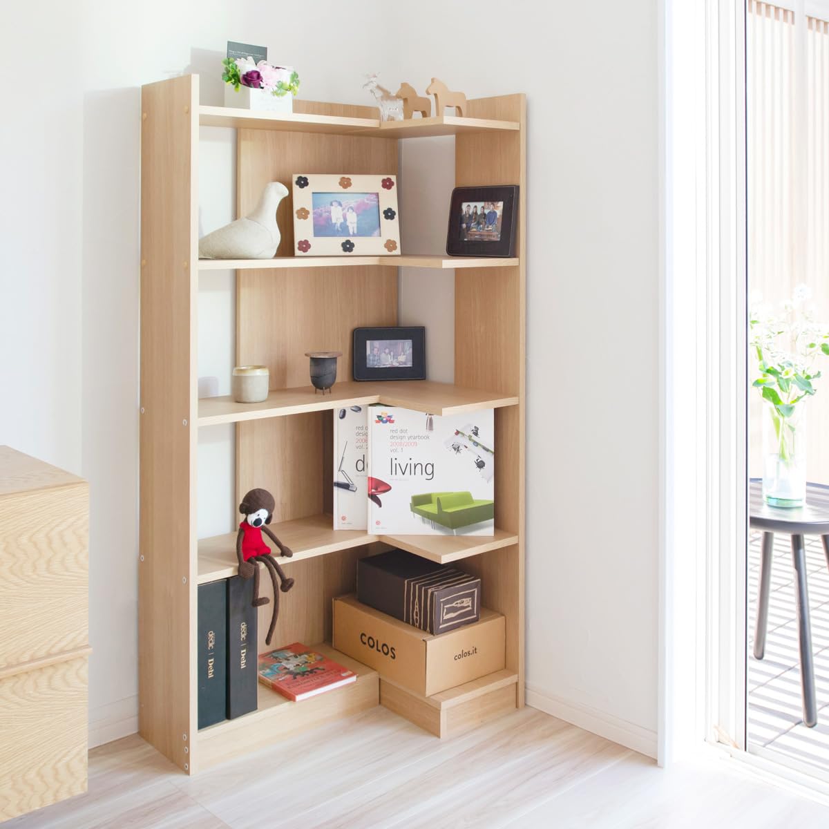 組立壁掛飾棚ウォールラックシェルフオーク材カップボードドイツ