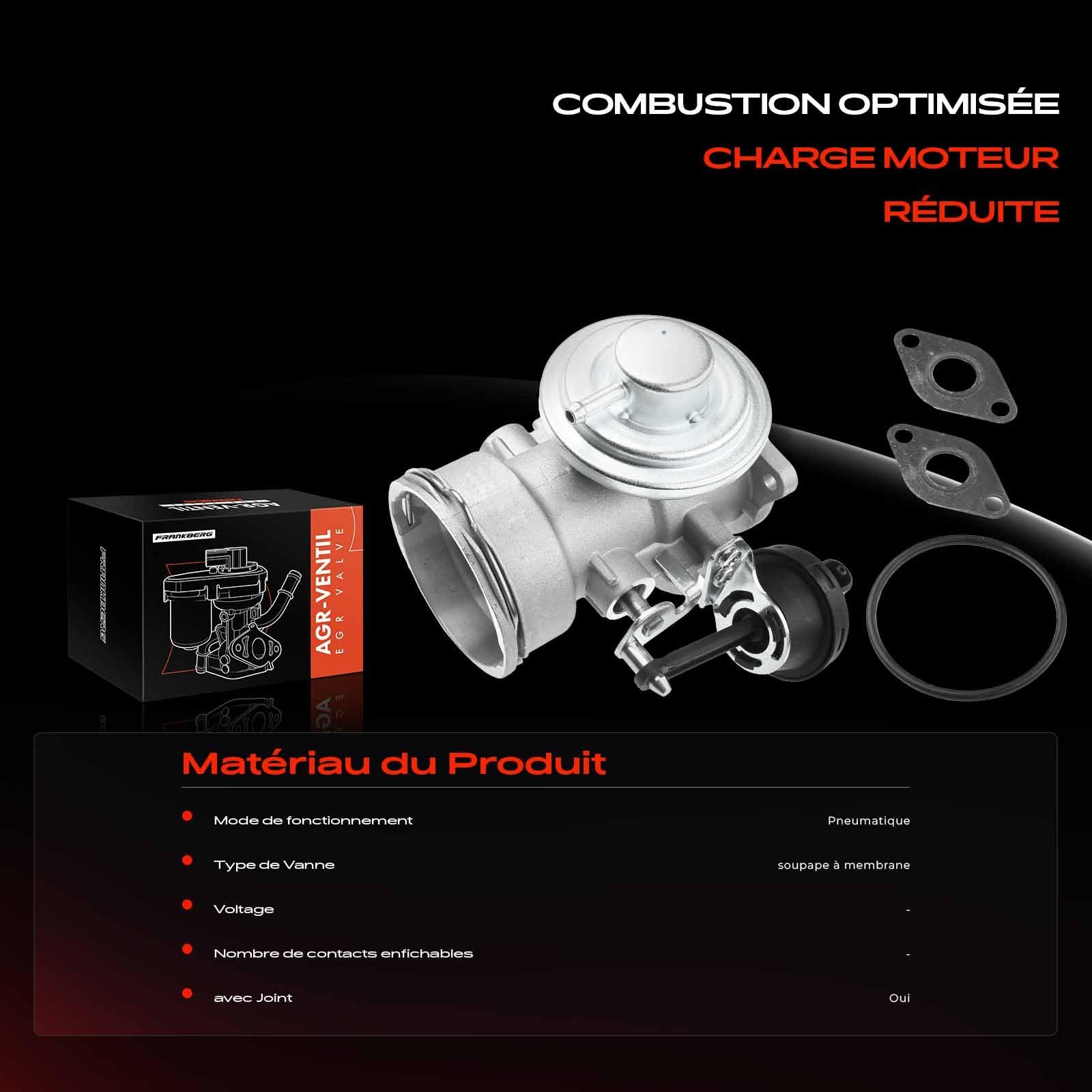 Frankberg Vanne EGR pour le recyclage des gaz d'échappement diesel | 038131501J; Compatible avec: P.a.s.s.a.t Variant 3B6, A6 4B2 4B4, A.l.h.a.m.b.r.a 7V8 7V9, S.h.a.r.a.n 7M6 7M8 7M9