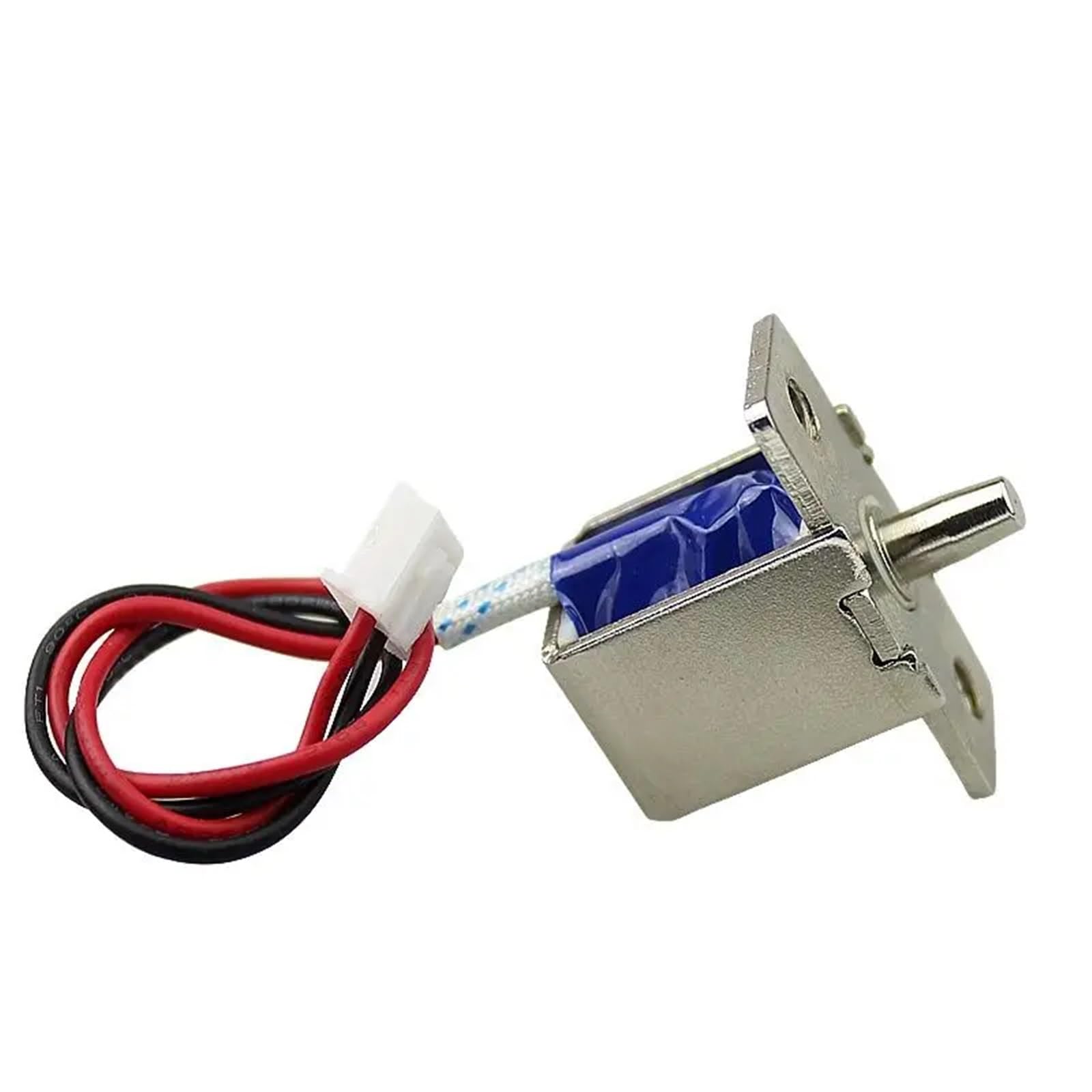 Elettromagnete push-pull DC 12 V, piccolo solenoide, corsa 4 mm, serratura a catenaccio integrata, telaio aperto, 1 pezzo