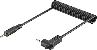 JJC Shutter Release Connecting Cable for Canon EOS R100/R6II/R7/R8/R/RP/R10/250D/60D/70D/G10/G11/G12/G16 etc. Camera Replace Canon RS-60E3 [See Description for More Compatibility Cameras]