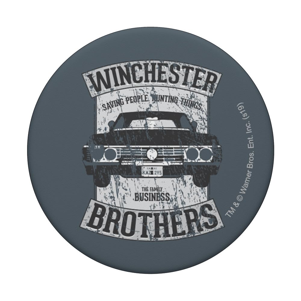 Supernatural Winchester Brother's Impala PopSockets Swappable PopGrip, Black - Image 3