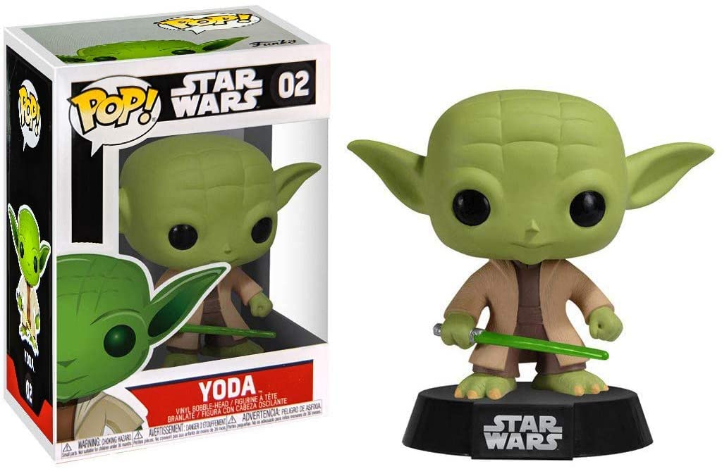 Amazon.com: POP Star Wars: Master Jedi Yoda with Lightsaber [Black