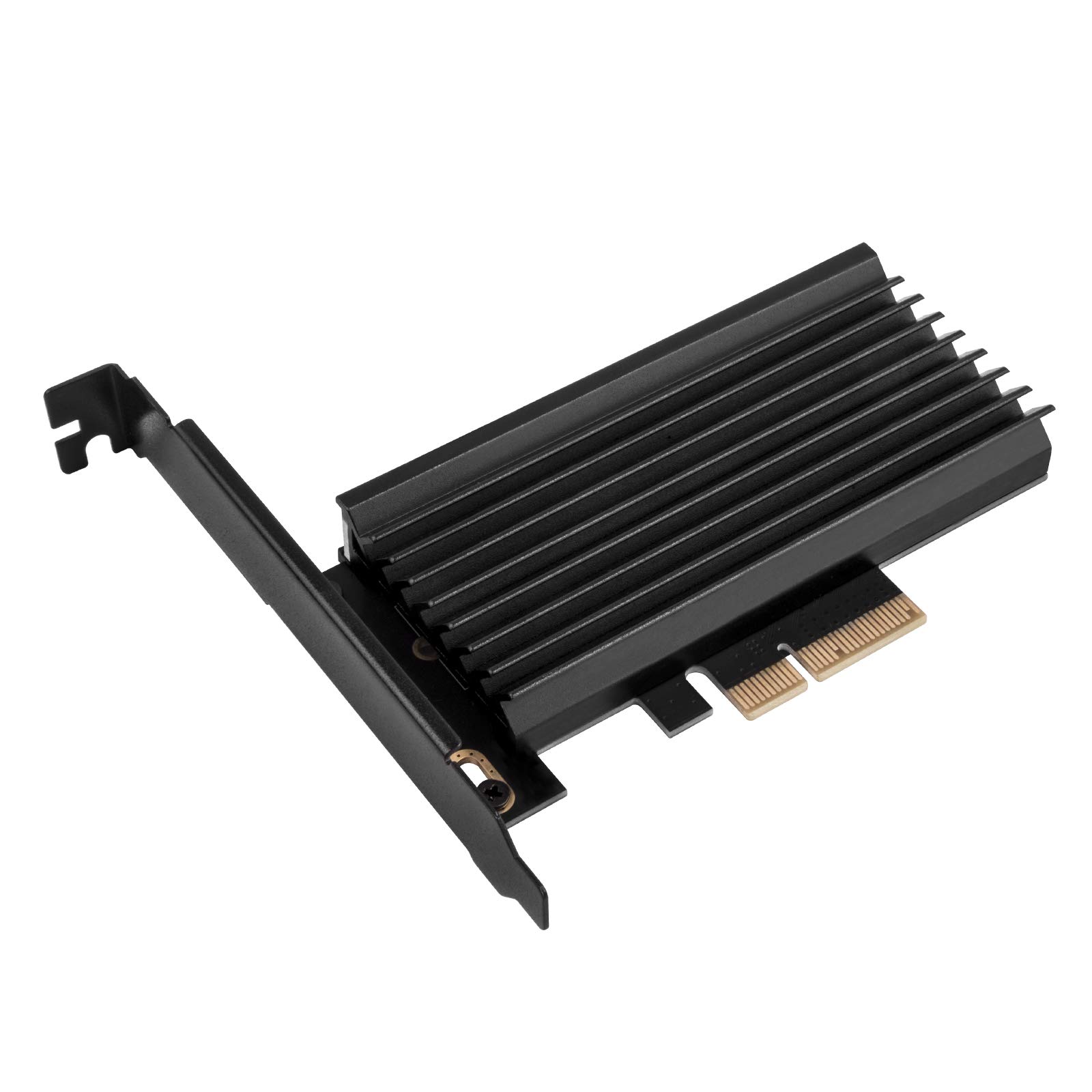 SilverStone Technology ECM24-ARGB M.2 NVMe SSD NGFF M Key a PCIe x4 ARGB Tarjeta adaptadora con disipador de Calor y Almohadilla térmica
