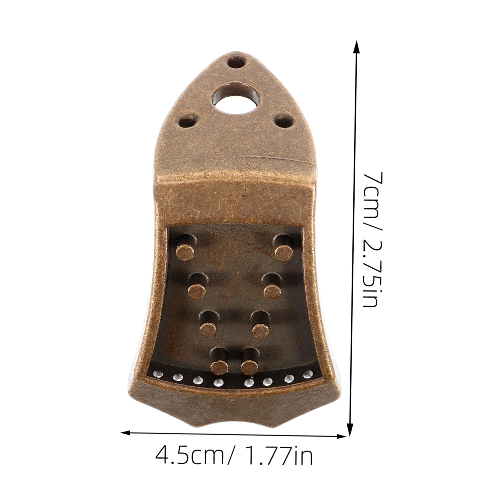 GOOHOCHY Alloy Mandolin Tailpiece Mandolin Part String Instrument Accessory Traditional Design Improve Tone and Volume