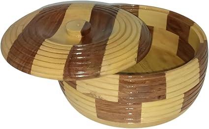 Rcelebrare Wooden Chapati Box Casserole Roti Boxes For Kitchen Roti Dabba Hot Case Roti Server Tableware Serveware