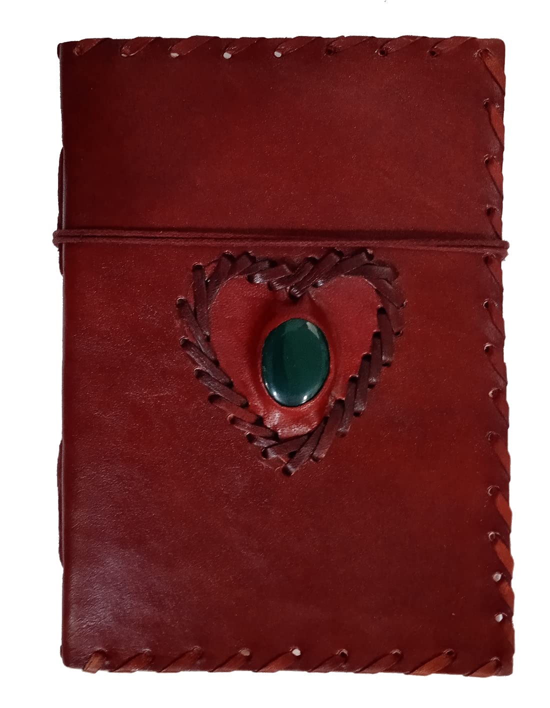 Purpledip Leather Journal 'Lover's Heart': Handmade Paper Diary for Corporate Gift or Personal Memoir (11741)