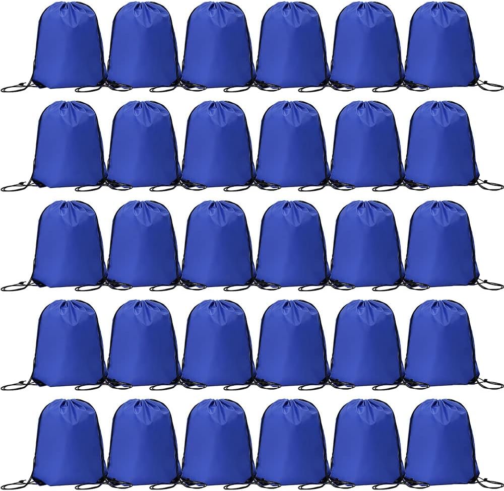Bulk Drawstring Bags, Polyester Draw String Bags, Gym Sports Cinch Bag Drawstring Backpack for Women Men