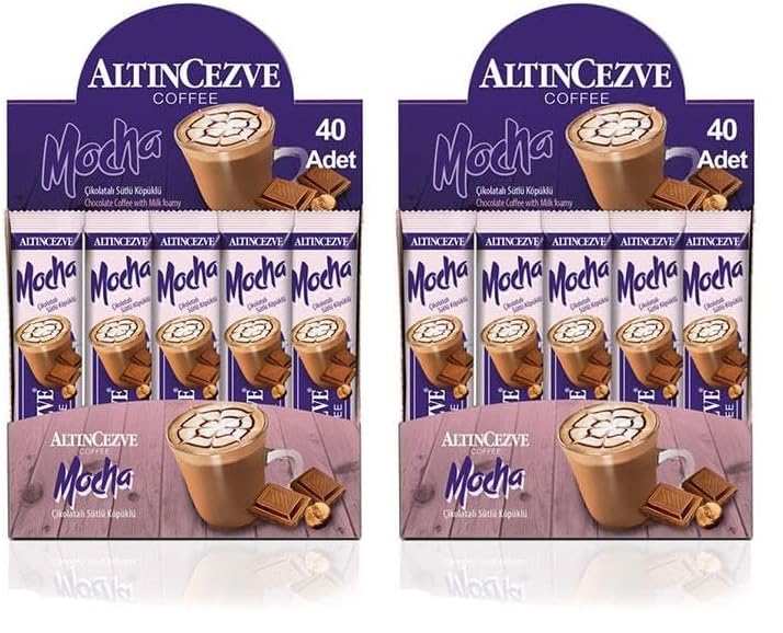 Altıncezve 3ü1 Arada Üçü Bir Arada Mocha Çikolatalı Sütlü Köpüklü (Tek İçimlik) -17 Gr X 40 Adet (2 paketi)