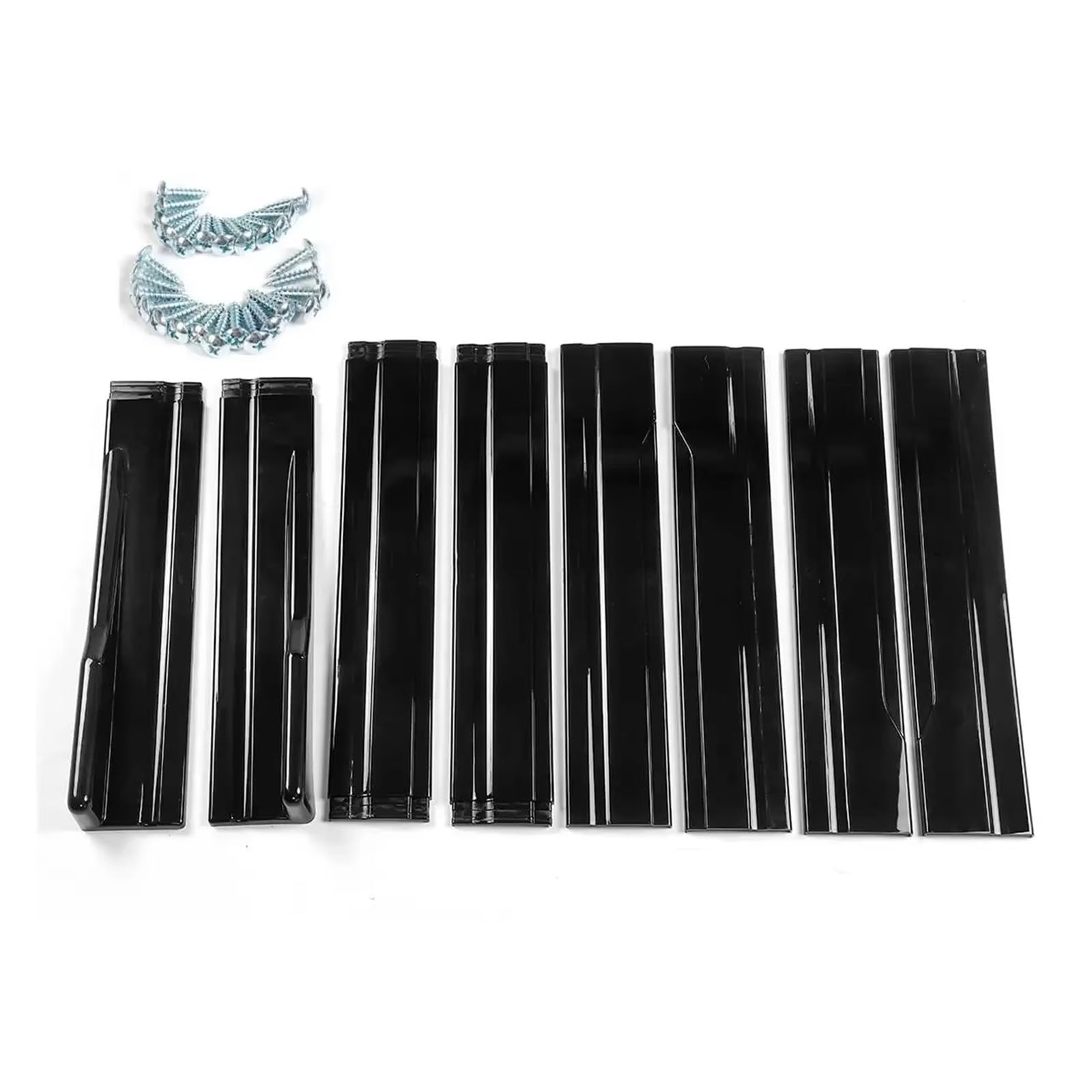 Minigonne Laterali Veicoli Per Ford Per Mondeo Per Focus Per Fiesta Per ST Per RS ​​2.2m Minigonne Laterali Per Auto Estensione Rocker Splitter Diffusore Alette Ali(Glossy Black)