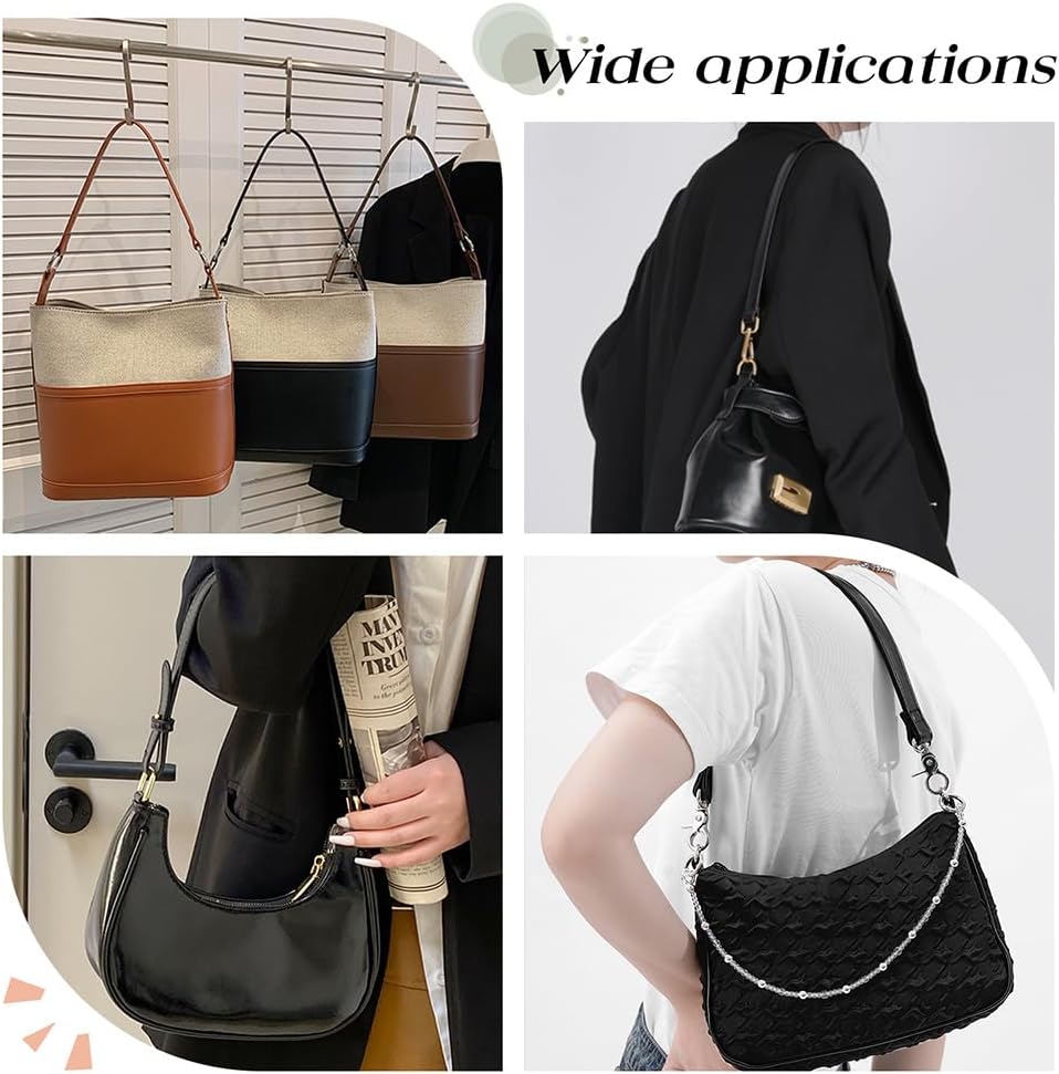 PH PandaHall Genuine Leather Purse Strap, Handbag Strap Bag Strap with Buckle for Handbag Briefcase Wallet DIY Handbag Making - Image 5