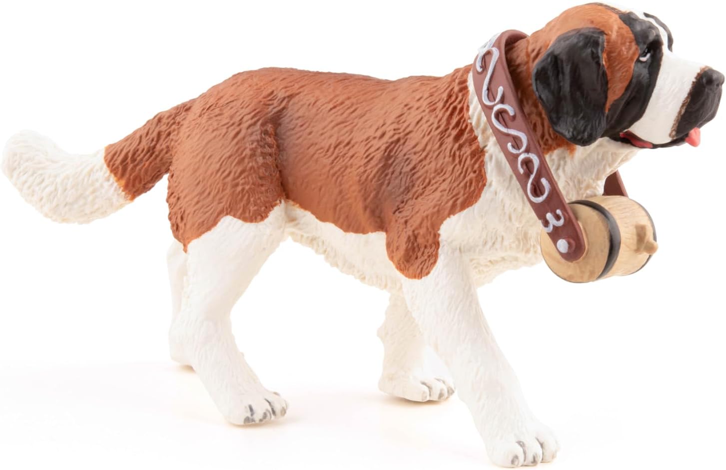 Papo - Realistic Saint Bernard Figure Toy for Kids - Ages 3+ - Dogs and Cats Collection - Educational Play Pets - Gift Idea Toy for Girls and Boys - 5.0 in X 1.9 in X 2.6 in