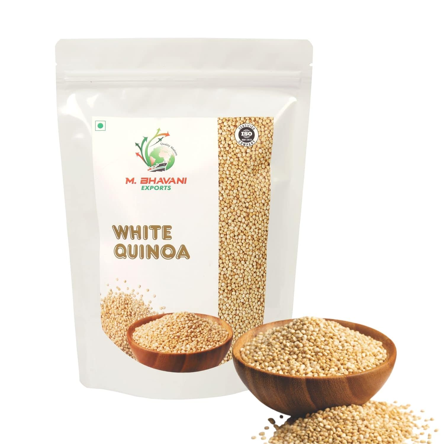 M.BHAVANI White Quinoa 2500 Gram Organic Quinoa Rich in Fibre High