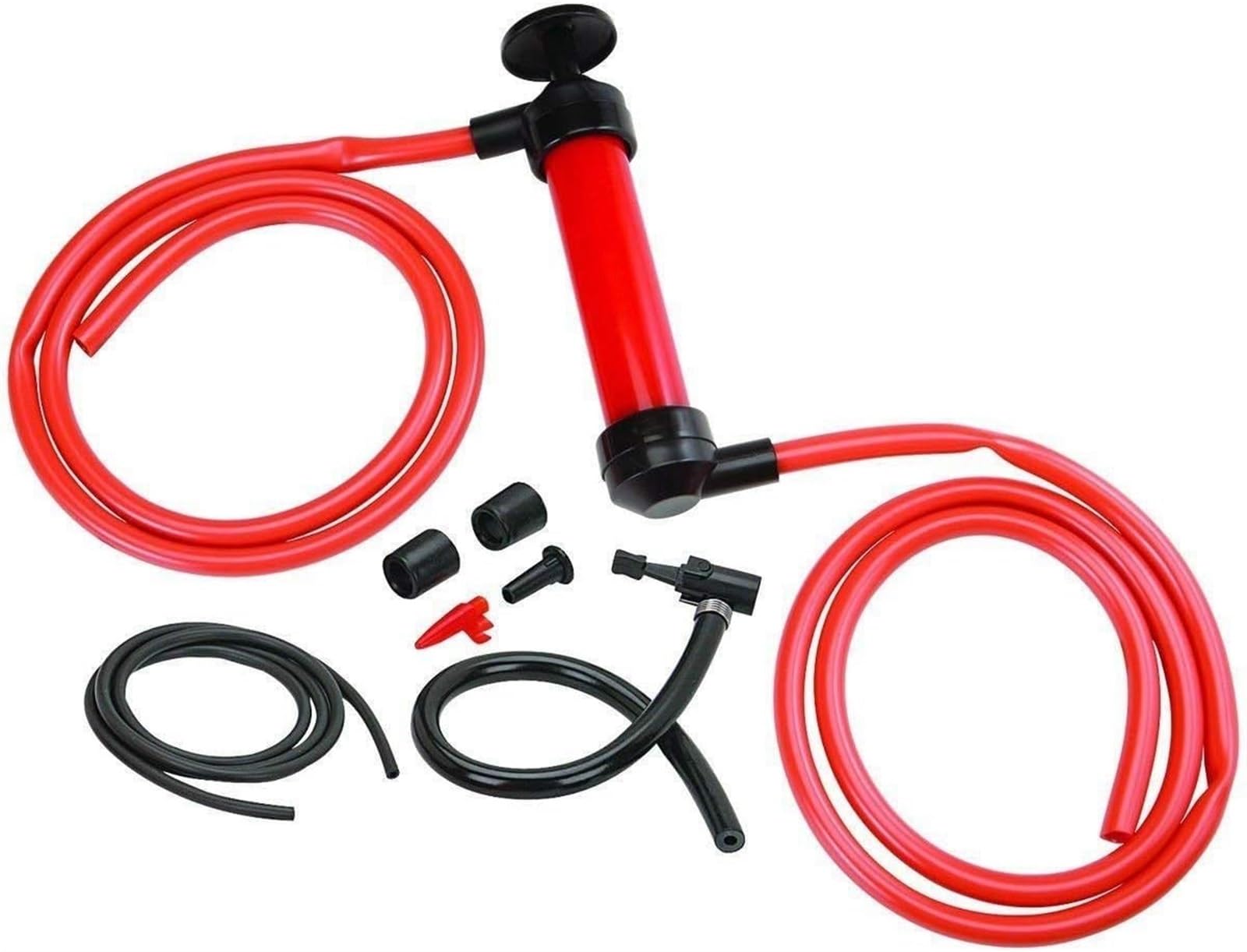 THE WHITE SHOP Multi-Use Siphon Vacuum Oil Extractor Pump Fluid Extractor Siphon Transfer Pump for Gasoline Liquid Oil Air and Automotive