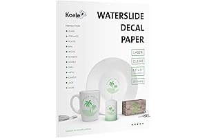 Koala Waterslide Decal Paper for Laser Printer - 8.5 x 11