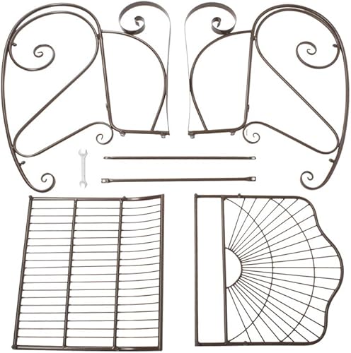 B0BNVCJT3T_image_5 wenyuyu Mecedora para exteriores, silla de metal de hierro para patio, jardín, porche, con cómodo asiento curvado y reposabrazos, resistente al óxido