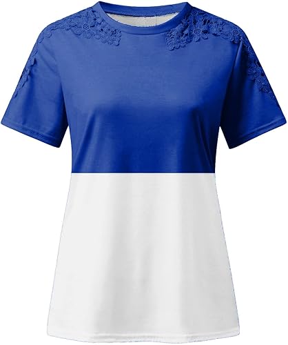 Miniatura 4 de Camisetas de manga corta para mujer, estilo bohemio, con estampado floral y estampado floral