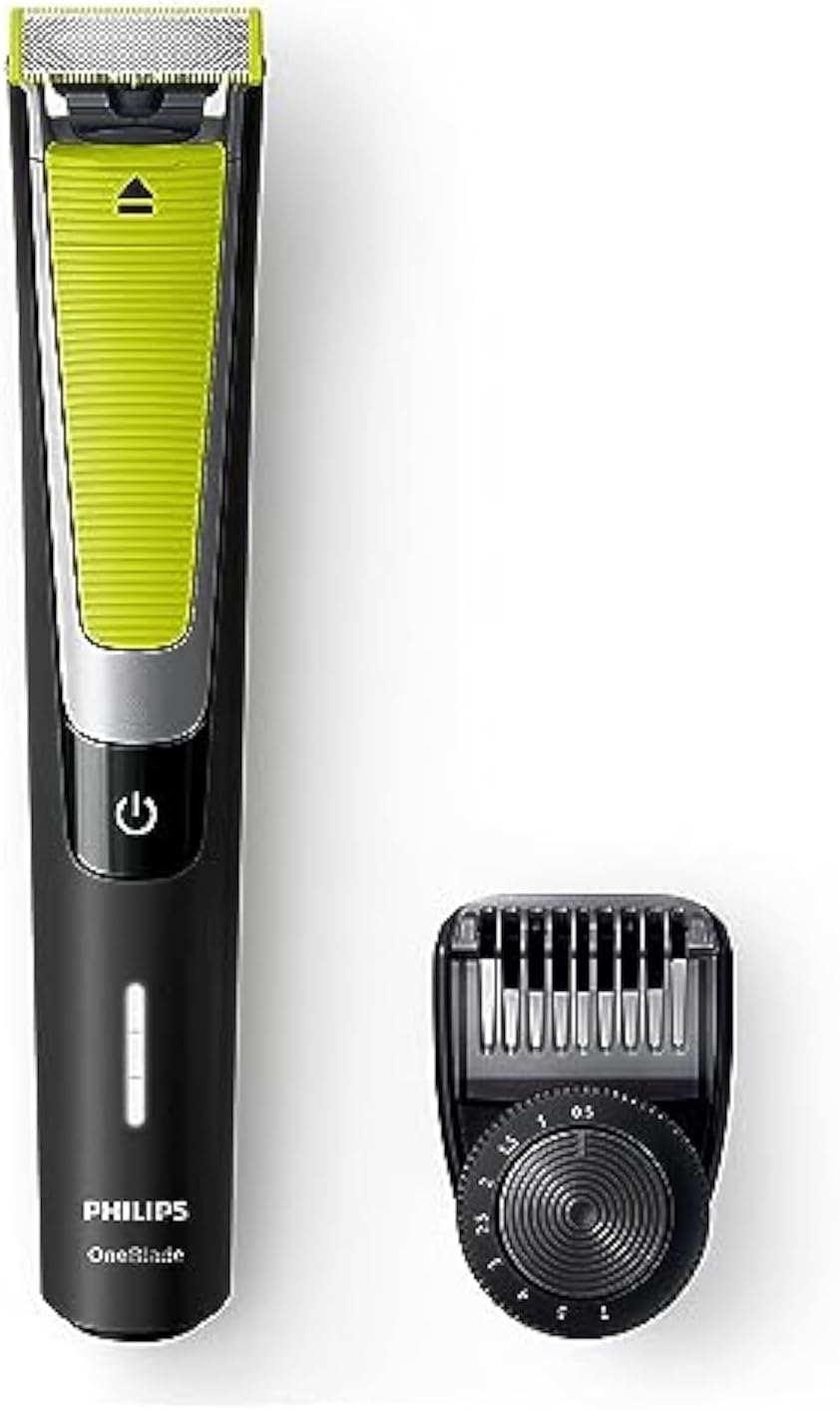 Philips Oneblade Pro Shaver & Trimmer, Blacklime Greensilver, Qp650523. 2 Years Warranty