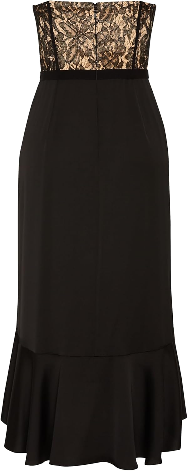 City Chic Women's Plus Size Cocktail Dress - Lace Ruffle - Image 6