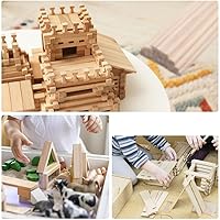 Vista 14 de Varillas de madera de 1/2 x 48 pulgadas, 25 varillas de madera, varillas de bambú sin terminar, para manualidades y bricolaje 1 unidad